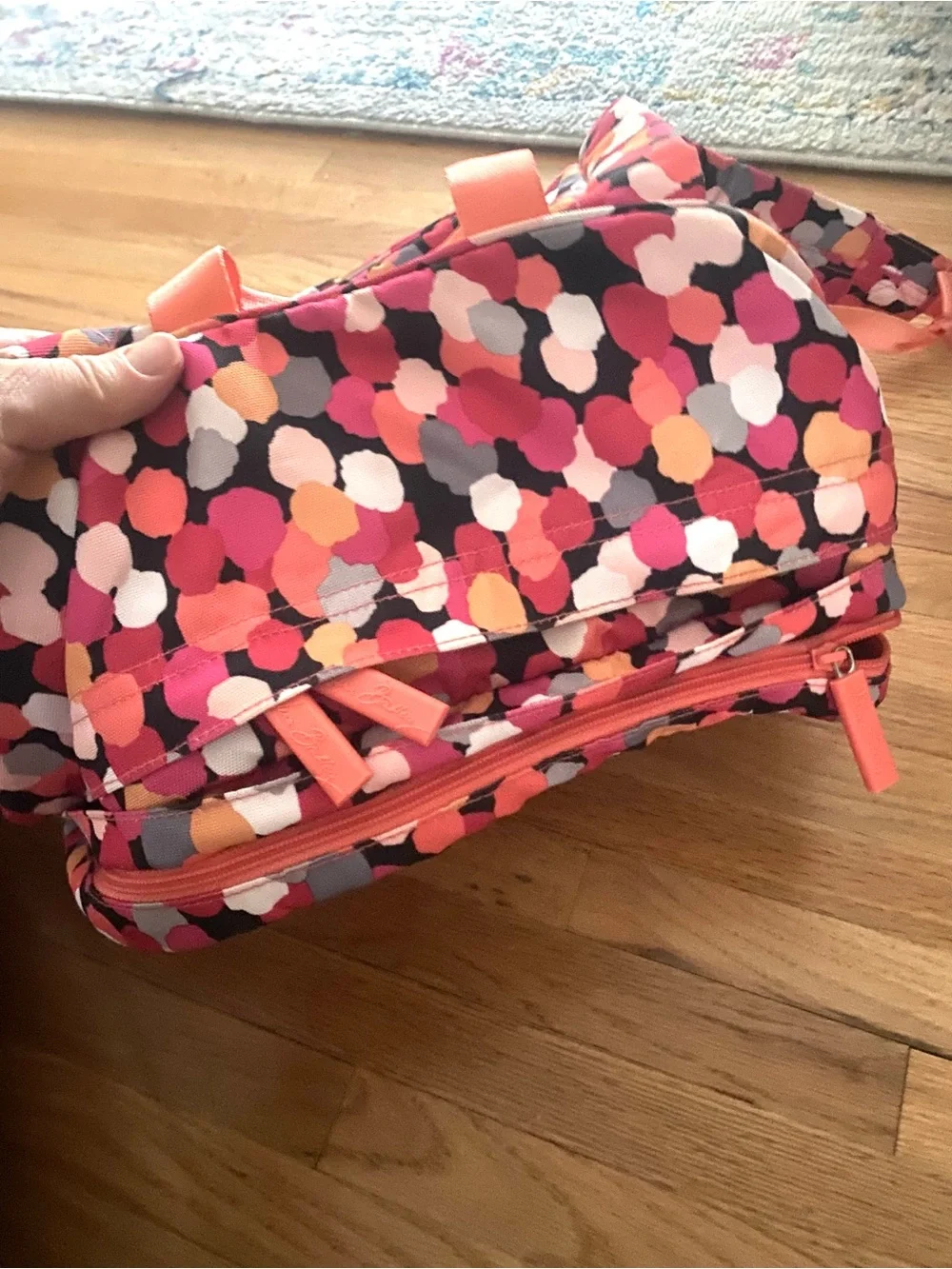 Vera Bradley Lighten Up Just Right Backpack Pixie Confetti Bag School Travel